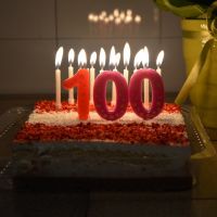 100th birthday cake