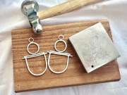 Wandering Wyld, Intro to Metalwork: Geometric Silver Earrings with Snowflower Studios