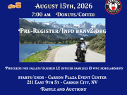 Carson City Events, 33rd Blue Butt Rally 300+ Ride Fundraiser