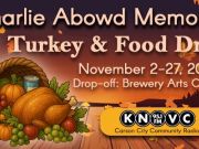 KNVC Carson City Community Radio, Charlie Abowd Memorial Turkey and Food Drive