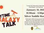 Carson City Parks, Recreation & Open Space, Galaxy Talk