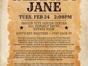 Carson City Senior Center, Calamity Jane (Chautauqua)