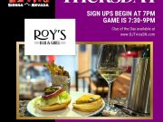 DJ Trivia, Roy's Bar & Grill Thursdays