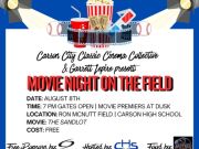 Carson City Events, Movie Night on the Field featuring The Sandlot