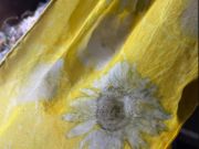 Wandering Wyld, Botanical Print Silk Scarf Dying