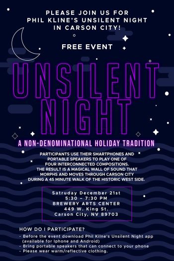 Brewery Arts Center, Phil Kline’s Unsilent Night