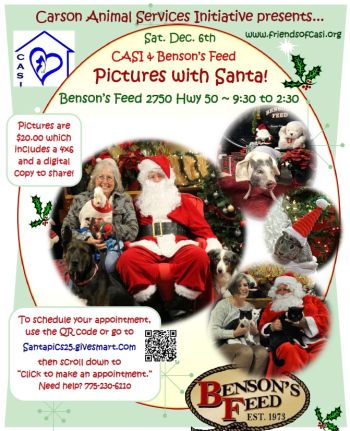Carson Animal Services Initiative, Pictures with Santa!