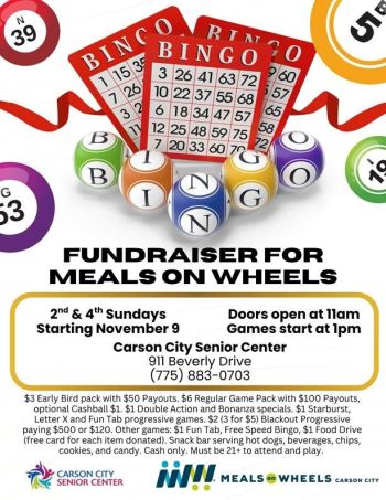 Carson City Senior Center, Sunday Bingo