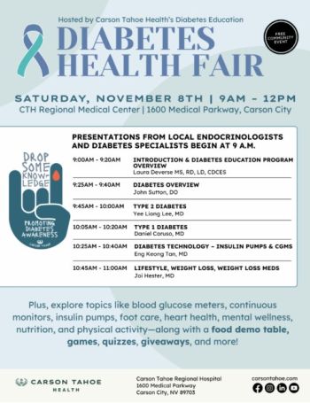 Carson Tahoe Health, Free Diabetes Health Fair