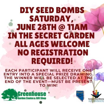 Carson City Library, Seed Bomb Workshop