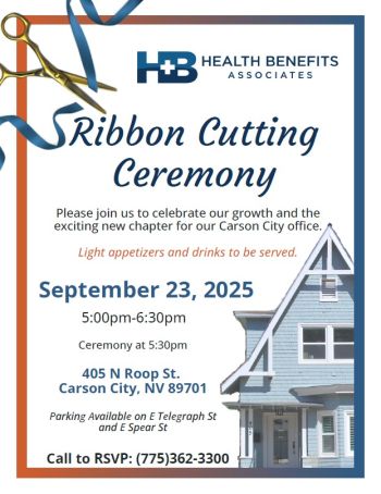 Carson City Chamber of Commerce, Ribbon Cutting at Health Benefits Associates
