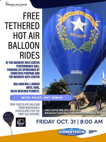 Brewery Arts Center, Free Tethered Hot Air Balloon Rides