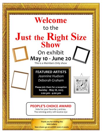 Nevada Artists Association, "Just the Right Size" Show at the NAA Gallery