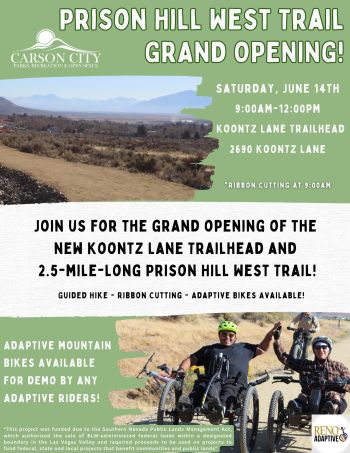 Carson City Parks, Recreation & Open Space, Prison Hill West Trail Grand Opening