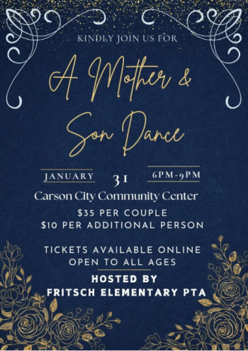 Carson City School District, Mother/Son Dance Hosted by Fritsch Elementary PTA