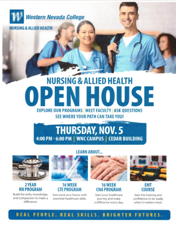 Western Nevada College, Open House at WNC Nursing & Allied Health