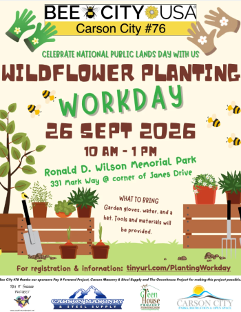 Carson City Parks, Recreation & Open Space, Wildflower Planting Workday