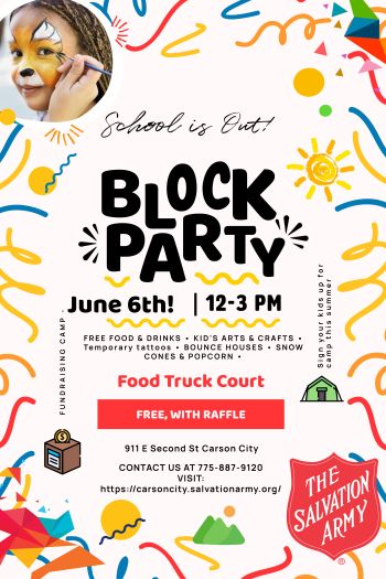 Salvation Army Church, School is Out Block Party