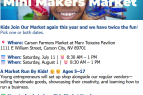 Carson Farmers Market, Mini Makers Market