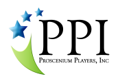 Logo for Proscenium Players, Inc