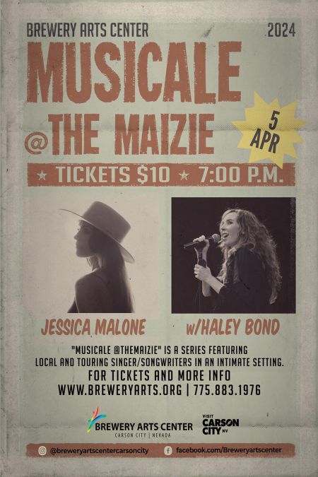 Brewery Arts Center, Musicale @ The Maizie with Jessica Malone & Haley Bond