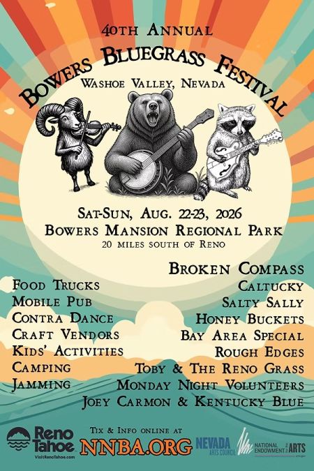 Washoe County, 40th Annual Bowers Bluegrass Music Festival