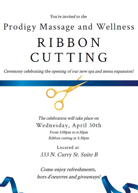 Carson City Chamber of Commerce, Prodigy Massage & Wellness Ribbon Cutting
