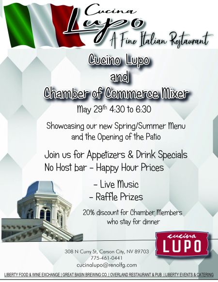 Carson City Chamber of Commerce, Cucino Lupo and Chamber Mixer