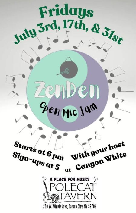 Polecat Tavern, ZenDen Open Mic Jam with Canyon White