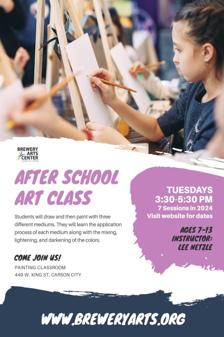 Brewery Arts Center, After School Art (Ages 7-13)