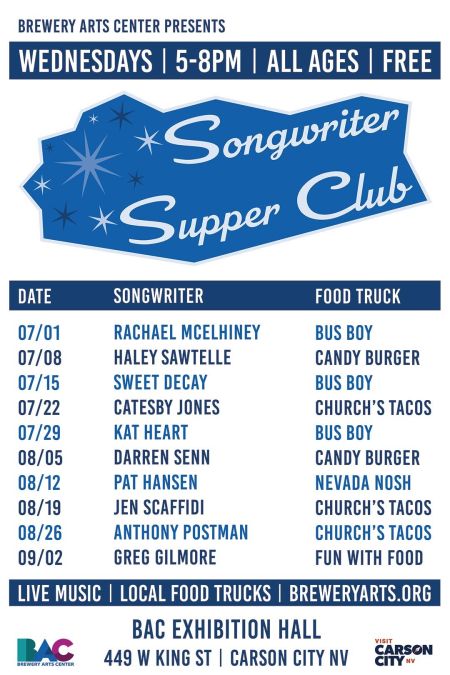 Brewery Arts Center, Songwriter Supper Club