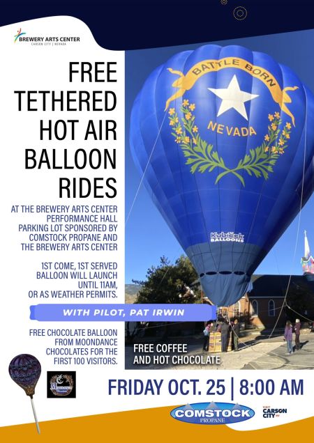 Brewery Arts Center, Free Tethered Hot Air Balloon Rides