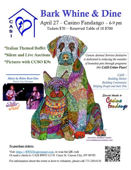 Carson City Events, Bark, Whine & Dine
