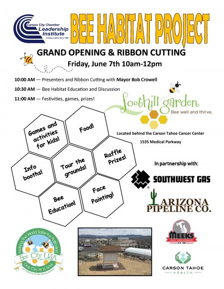 Carson Tahoe Health, Bee Habitat Project: Grand Opening & Ribbon Cutting