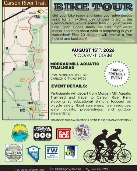 Carson City Events, Bike Tour along the Carson River Trail