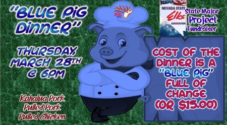 Elks Lodge #2177 Carson City, Blue Pig DInner