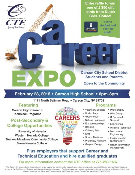 Carson City School District, High School Career & Technical Education Career Expo