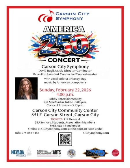 Carson City Symphony, "America 250" Concert