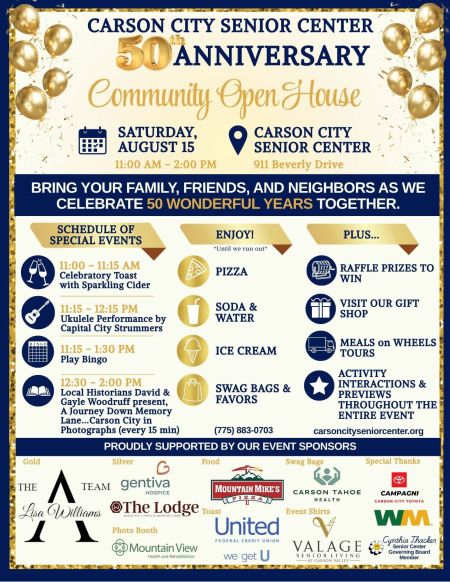 Carson City Senior Center, Carson City Senior Center 50th Anniversary