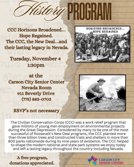 Carson City Senior Center, The CCC, The New Deal…and their lasting legacy in NV
