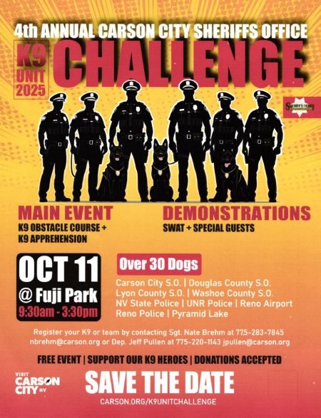 Carson City Government, 4th Annual Regional K9 Unit Challenge & Demo