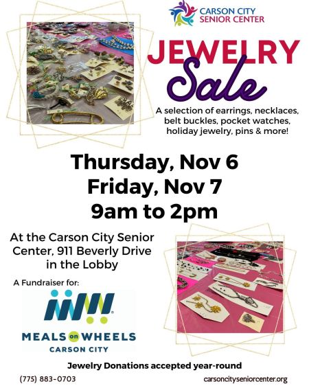 Carson City Senior Center, Jewelry Sale