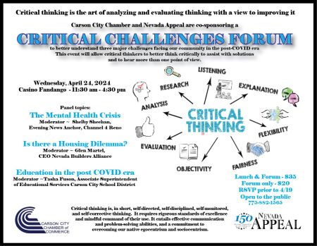 Carson City Chamber of Commerce, Critical Challenges Forum