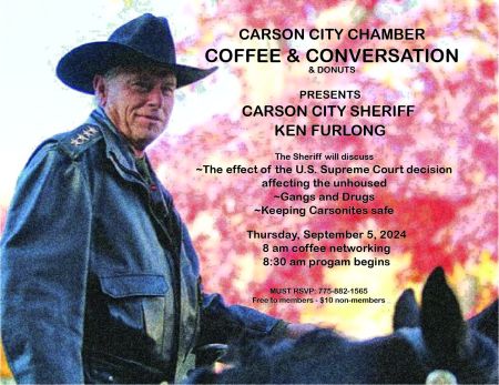 Carson City Chamber of Commerce, Chamber’s Coffee & Conversation with Sheriff Furlong