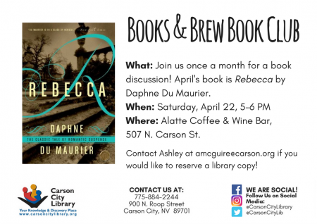 Carson City Library, Books & Brew Book Club