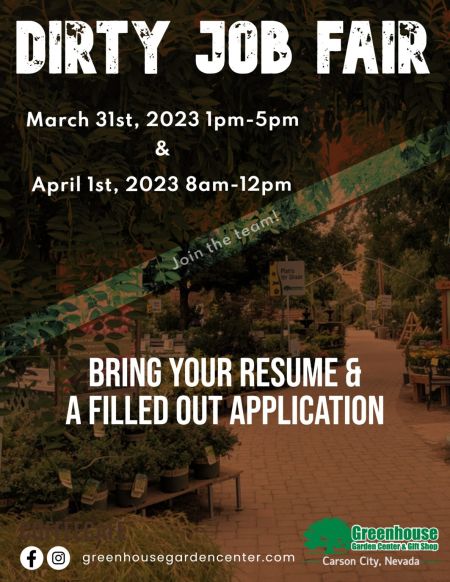 Greenhouse Garden Center, Dirty Job Fair