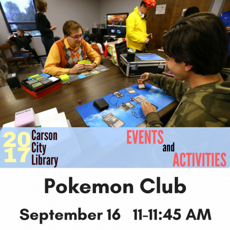 Carson City Library, Pokemon Club