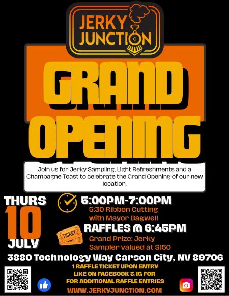 Carson City Chamber of Commerce, Ribbon Cutting & Grand Opening for Jerky Junction, Inc