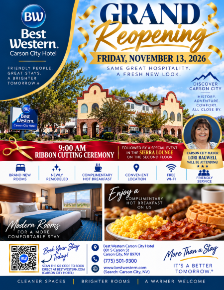 Carson City Chamber of Commerce, Ribbon Cutting at the New Best Western Hotel