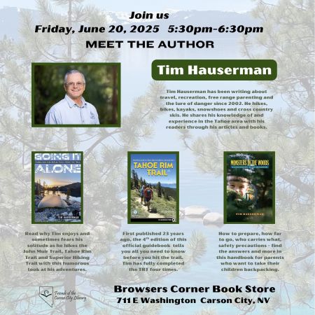 Friends of the Carson City Library, Meet the Author: Tim Hauserman